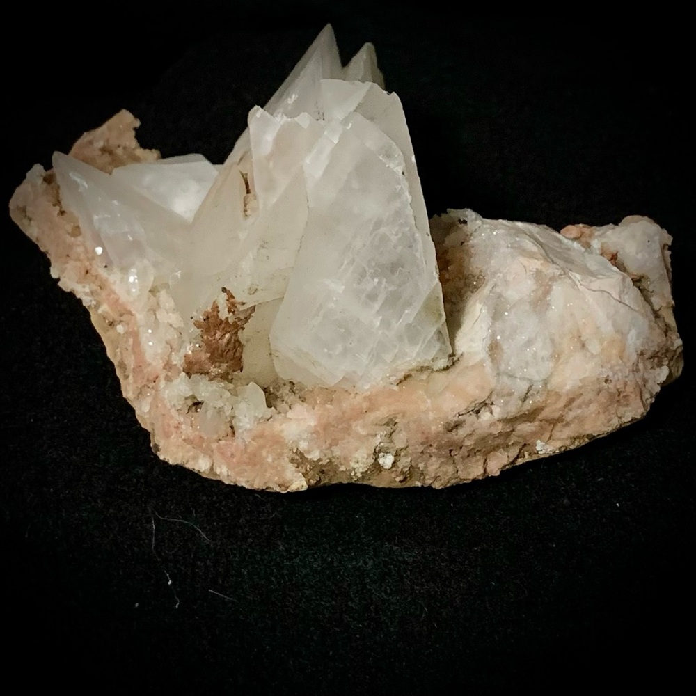 💗Natural White Calcite Crystal Cluster – Sharp Terminations – Raw Specimen